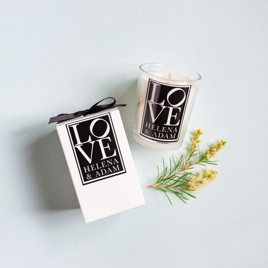 Luxury Boxed Votive Candle - Party or event giveaway - Custom Favours