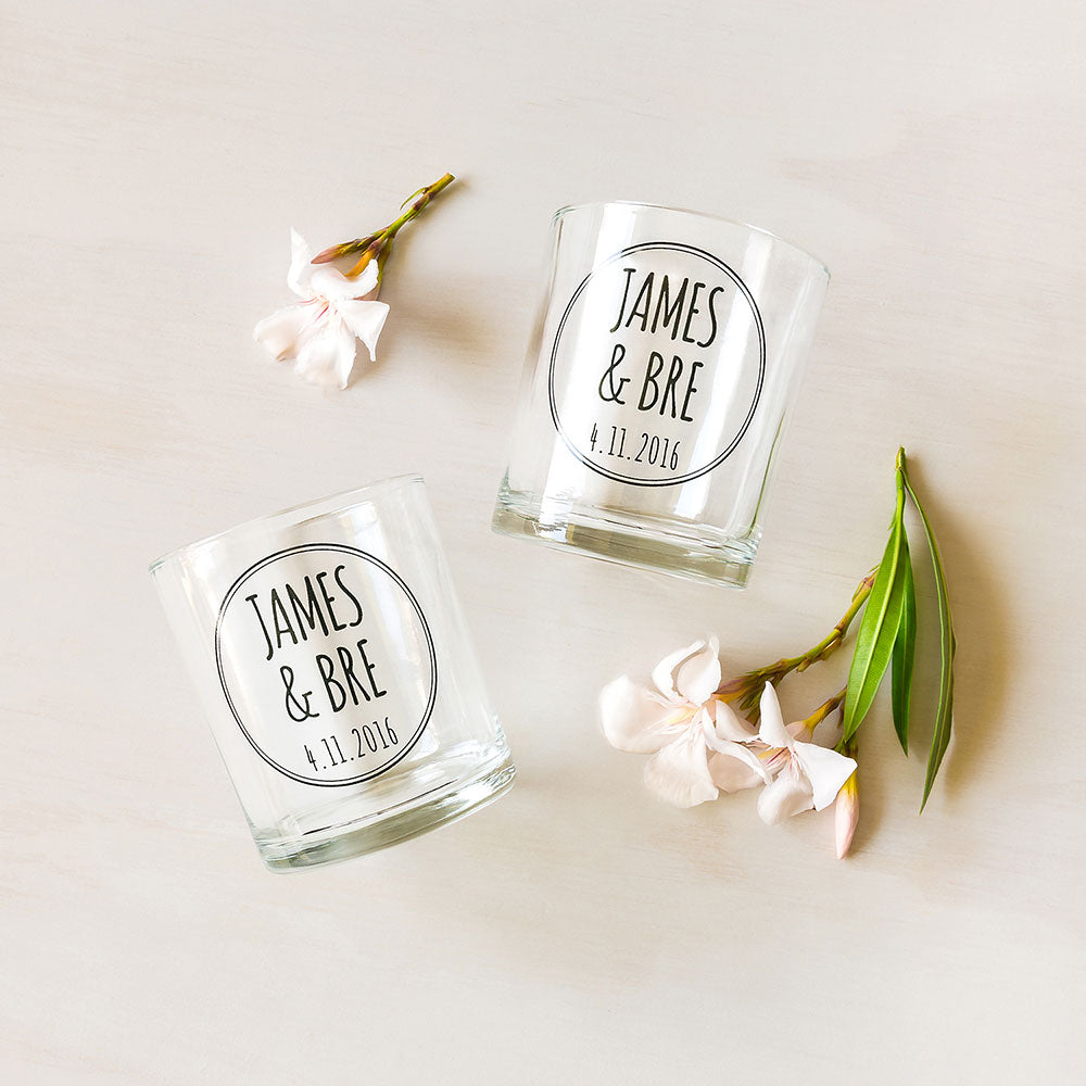 Drinking Glass - Tumbler Wedding Favour - Custom Favours