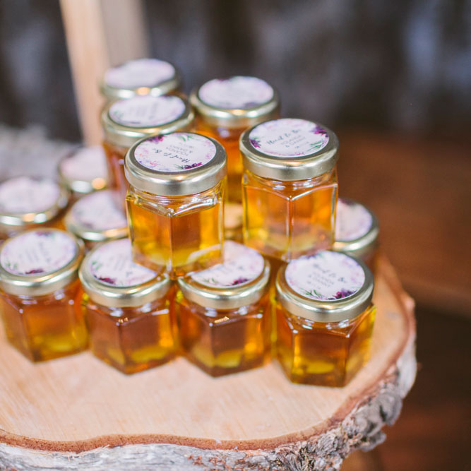 Honey Jar with Custom Sticker Wedding Favours – Custom Favours