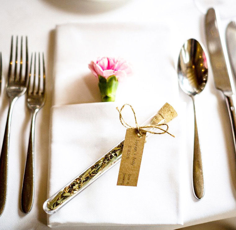 Loose Leaf Tea Test Tube Wedding Favour - Custom Favours